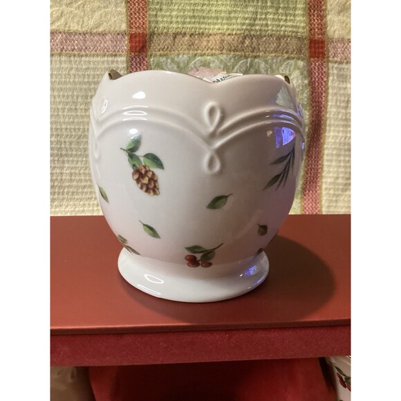 Lenox Williamsburg Boxwood and Pine Set of 3 Votive Candle Holders New - Picture 12 of 16